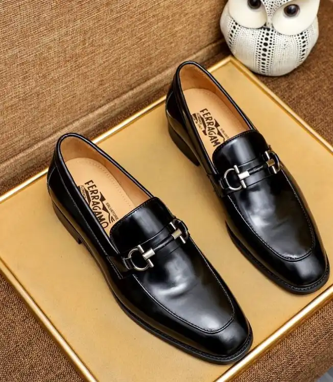 hype Ferragamo Leather Shoes