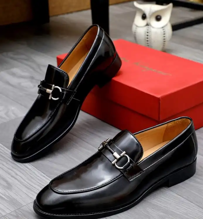 hype Ferragamo Leather Shoes