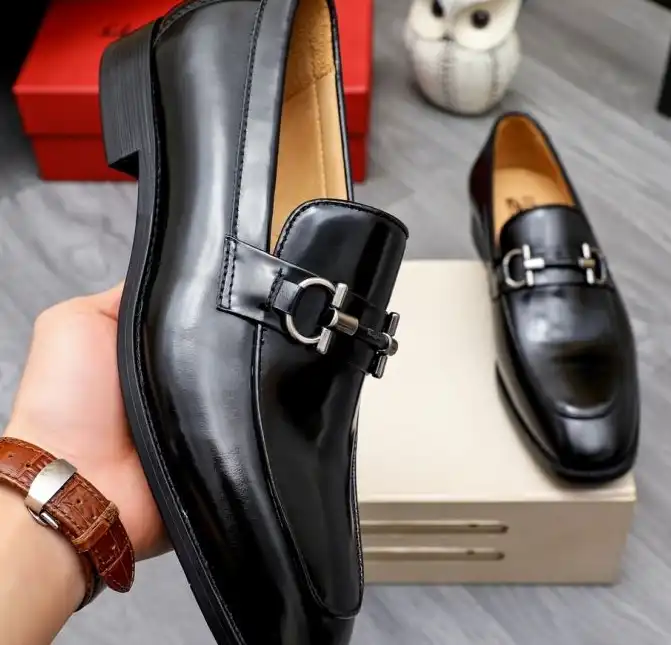 hype Ferragamo Leather Shoes