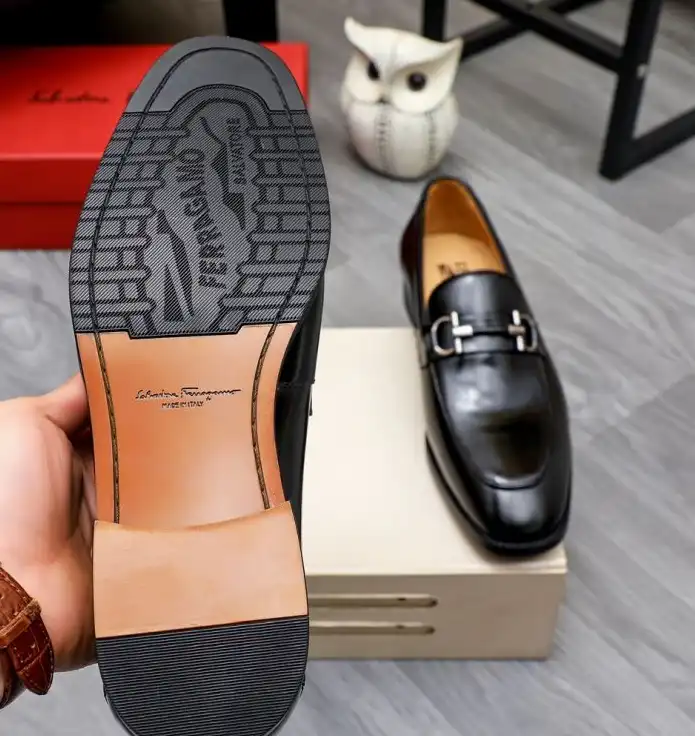 hype Ferragamo Leather Shoes