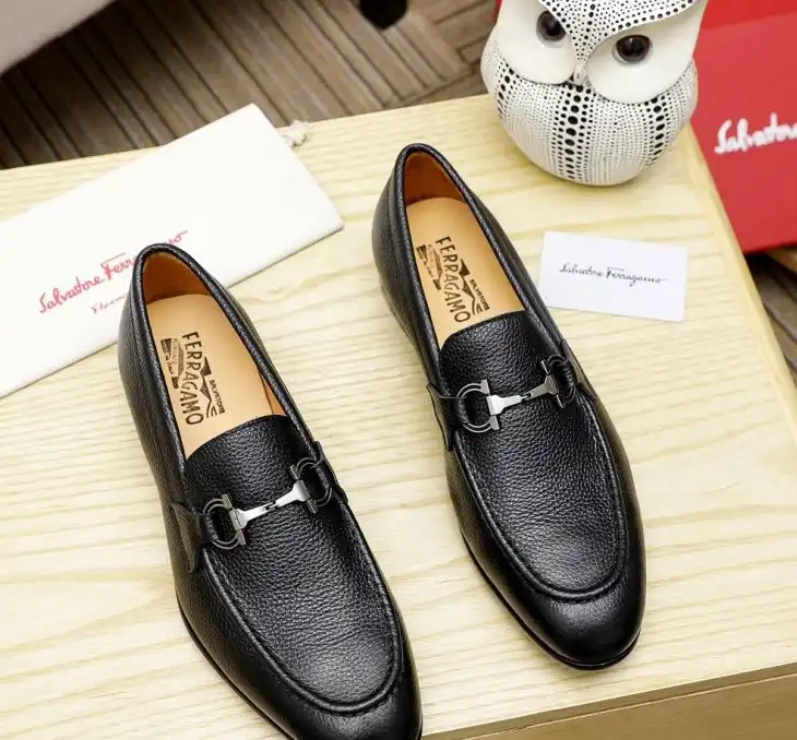 hype Ferragamo Leather Shoes