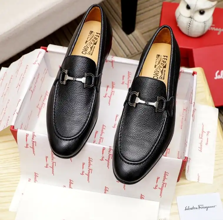 hype Ferragamo Leather Shoes