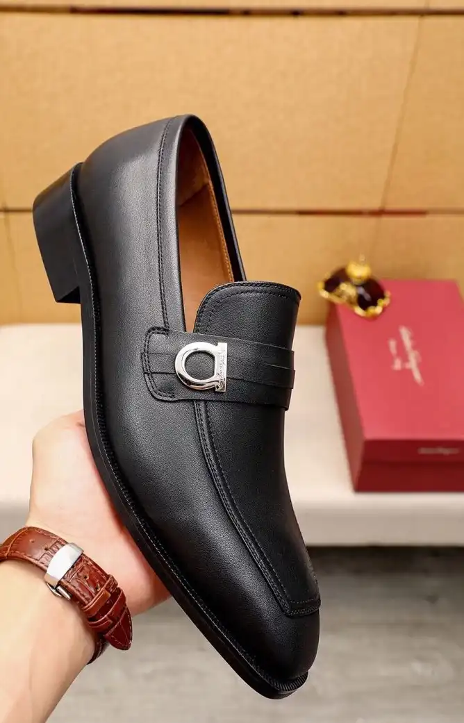 hype Ferragamo Leather Shoes