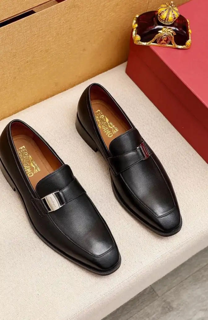 hype Ferragamo Leather Shoes