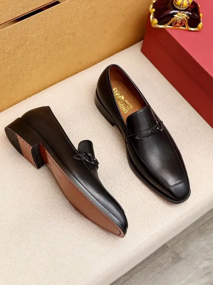 hype Ferragamo Leather Shoes