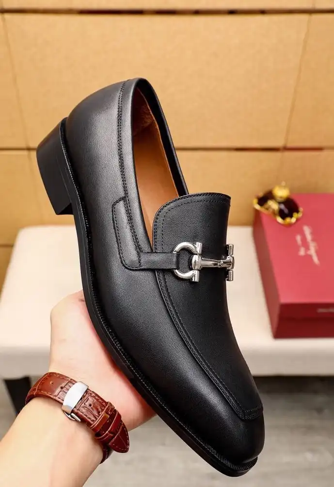 hype Ferragamo Leather Shoes