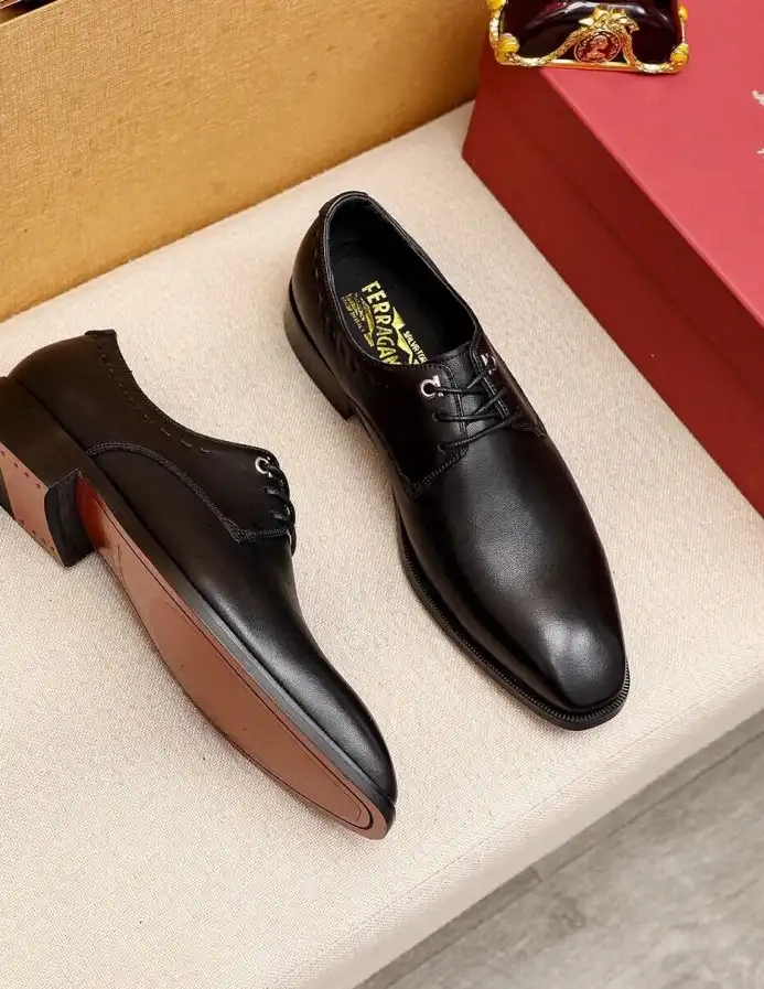 hype Ferragamo Leather Shoes