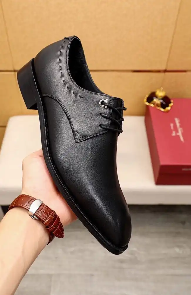 hype Ferragamo Leather Shoes