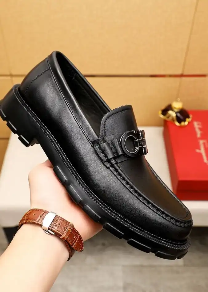 hype Ferragamo Leather Shoes