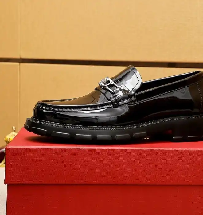 hype Ferragamo Leather Shoes