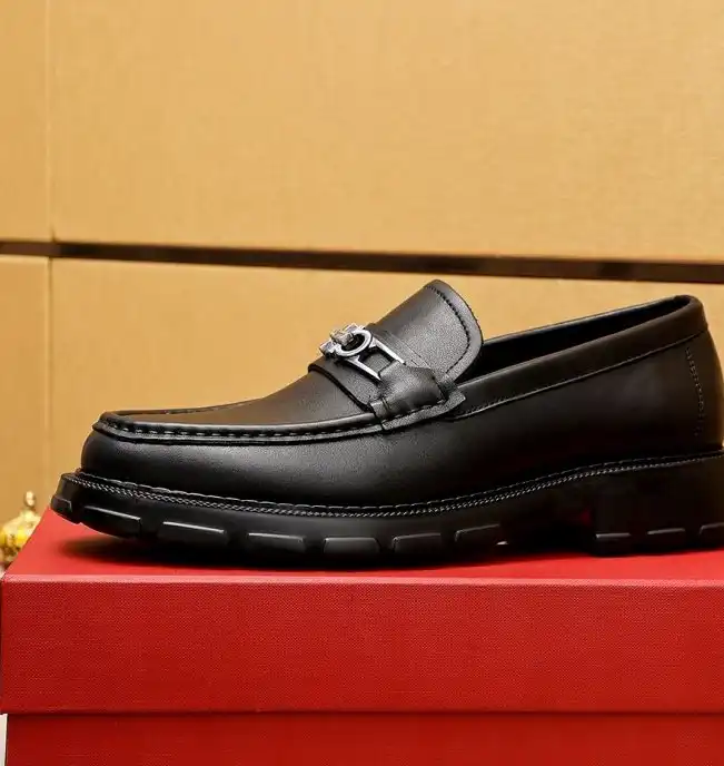 hype Ferragamo Leather Shoes