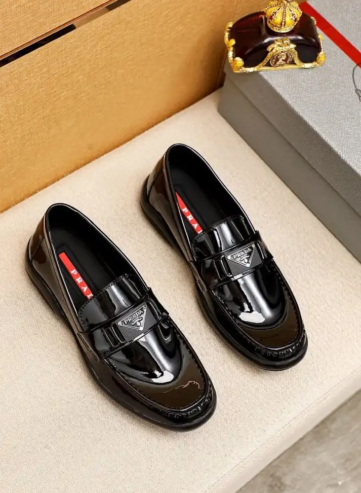 hype Prada Leather Shoes