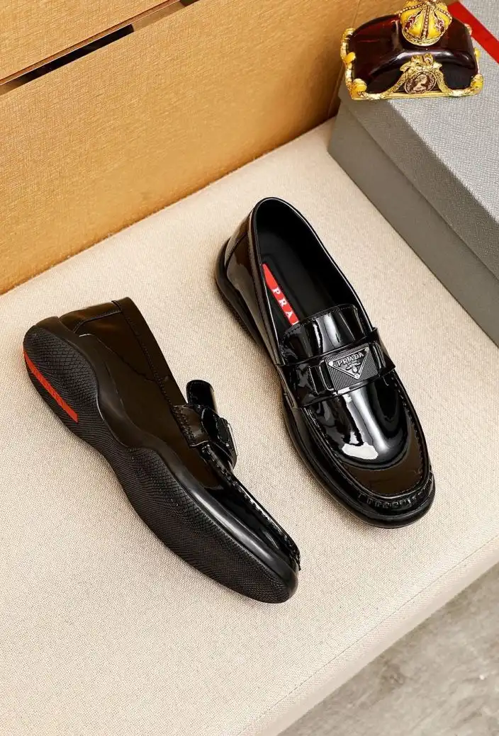 hype Prada Leather Shoes