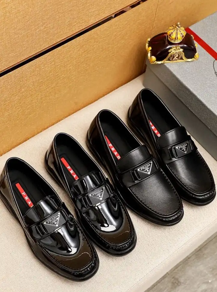 hype Prada Leather Shoes