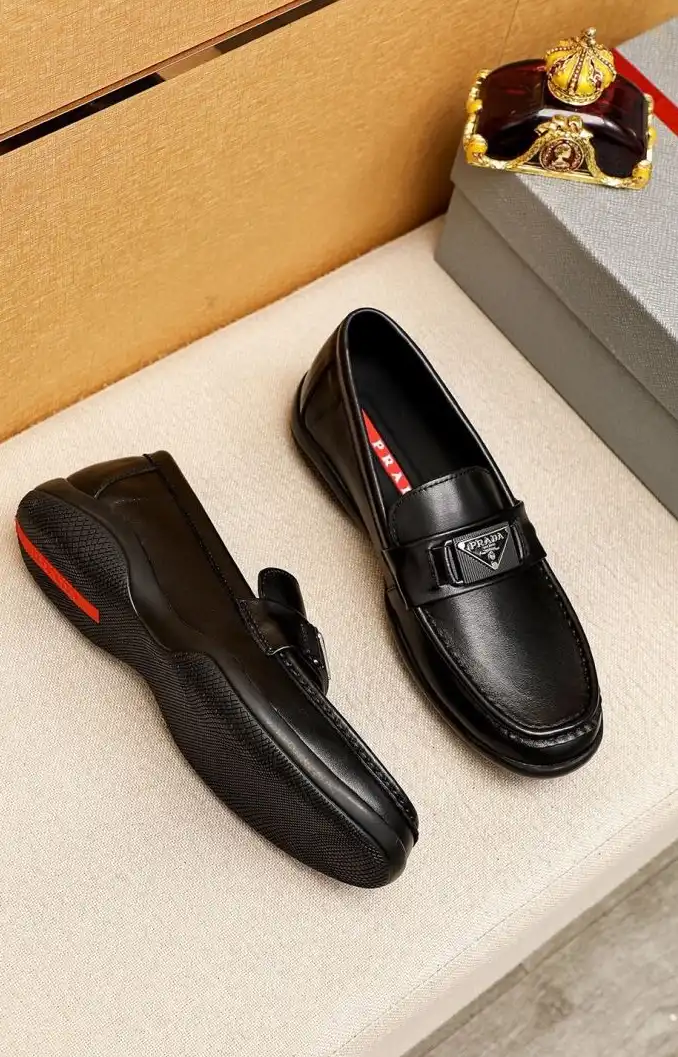 hype Prada Leather Shoes