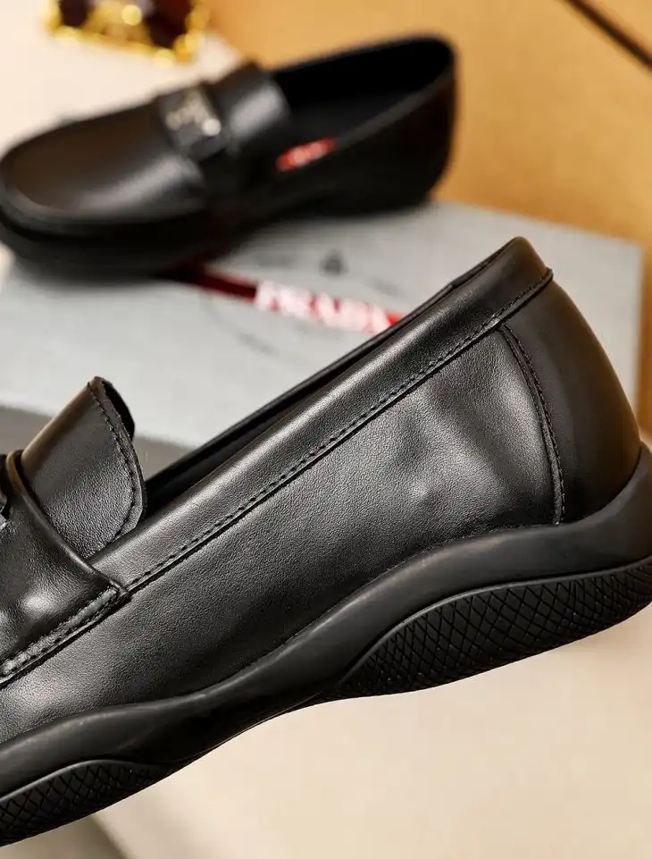 hype Prada Leather Shoes