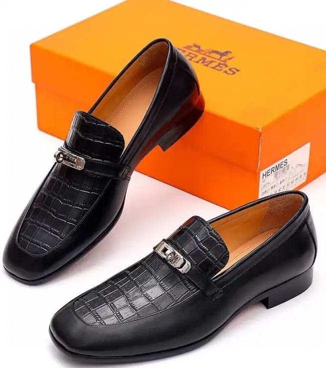 hype Hermes Leather Shoes