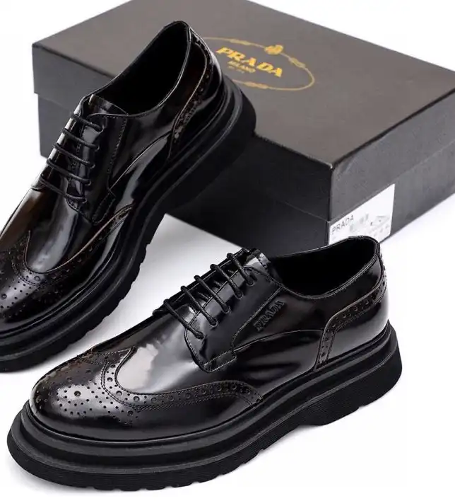 hype Prada Leather Shoes