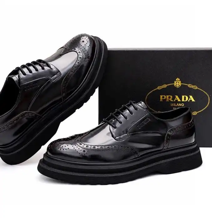 hype Prada Leather Shoes