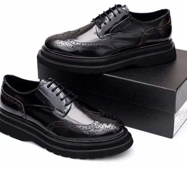 hype Prada Leather Shoes