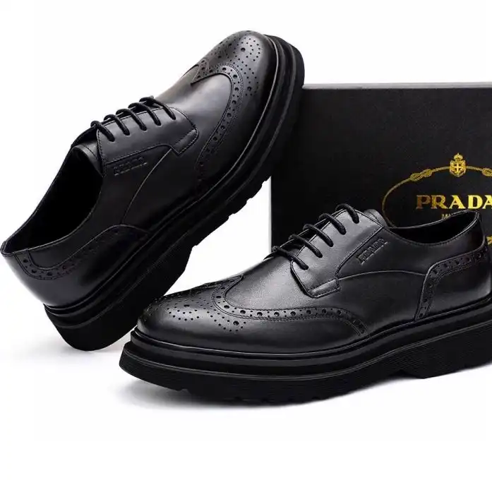 hype Prada Leather Shoes