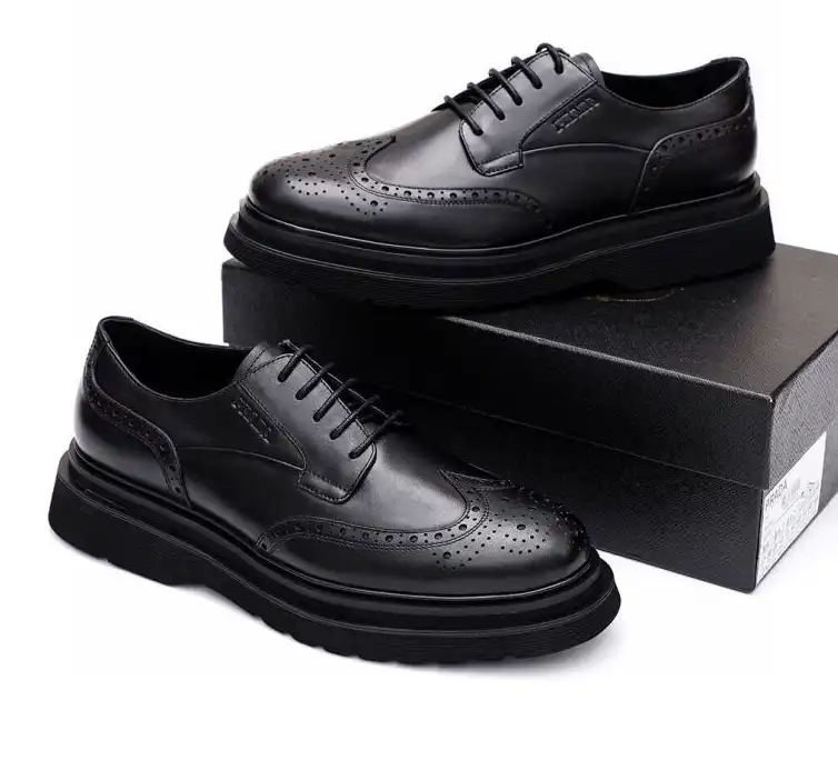 hype Prada Leather Shoes