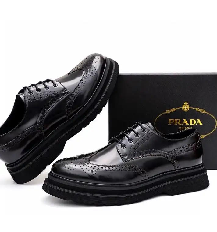 hype Prada Leather Shoes