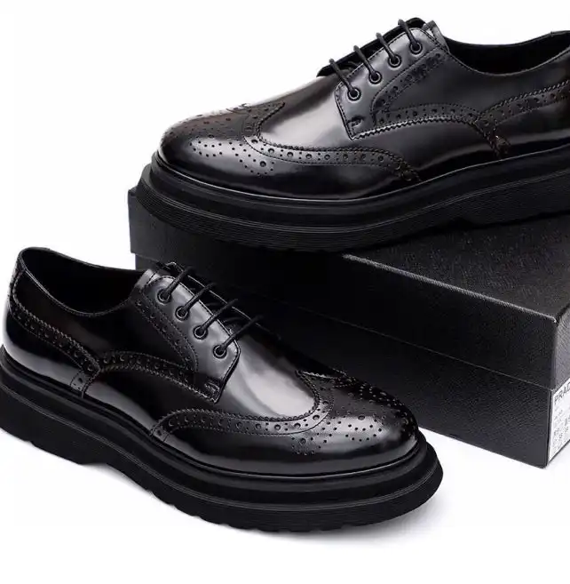 hype Prada Leather Shoes