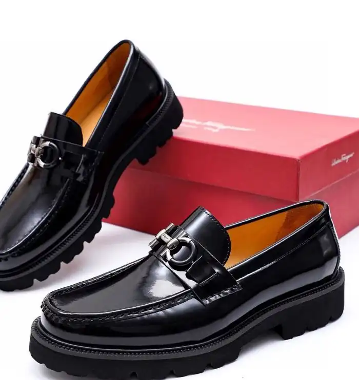 hype Ferragamo Leather Shoes