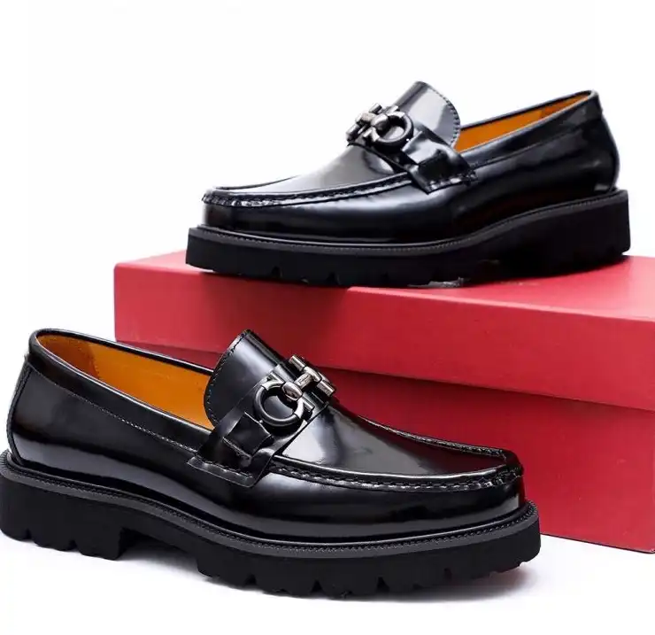 hype Ferragamo Leather Shoes