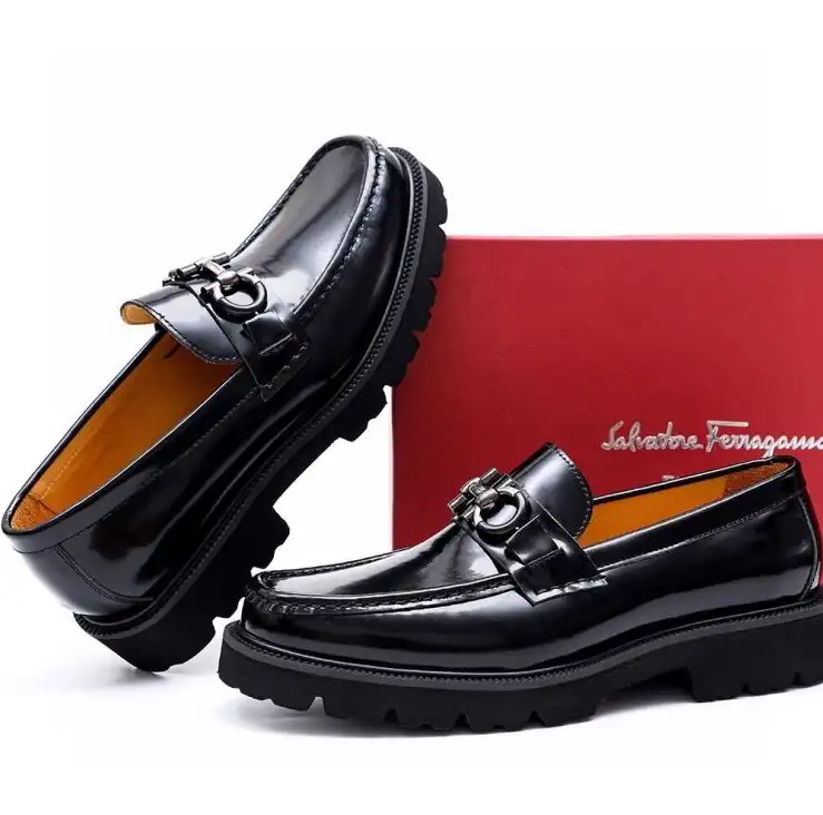 hype Ferragamo Leather Shoes