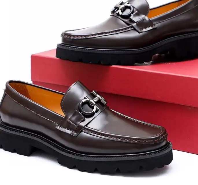 hype Ferragamo Leather Shoes