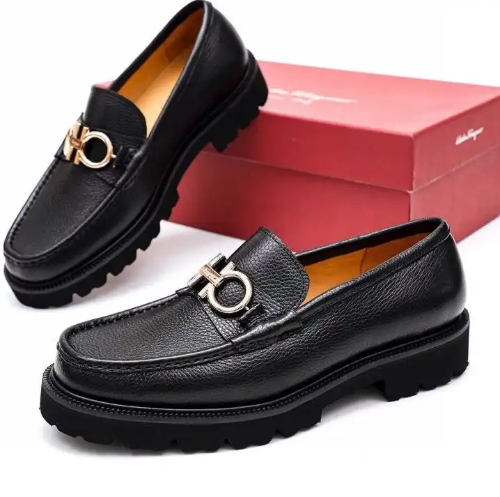 hype Ferragamo Leather Shoes