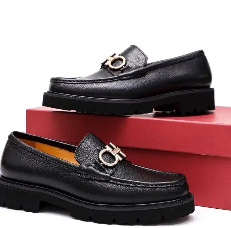 hype Ferragamo Leather Shoes