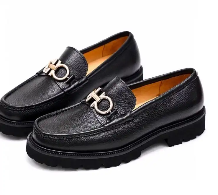 hype Ferragamo Leather Shoes