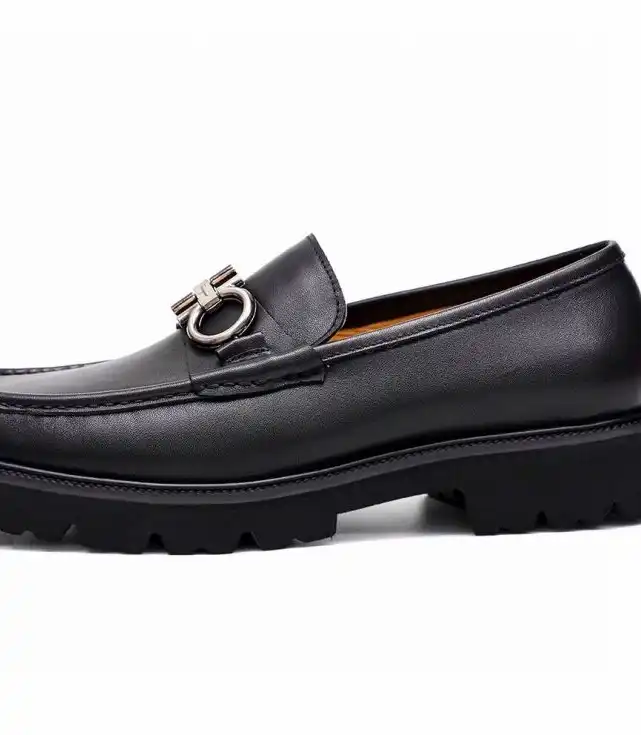 hype Ferragamo Leather Shoes