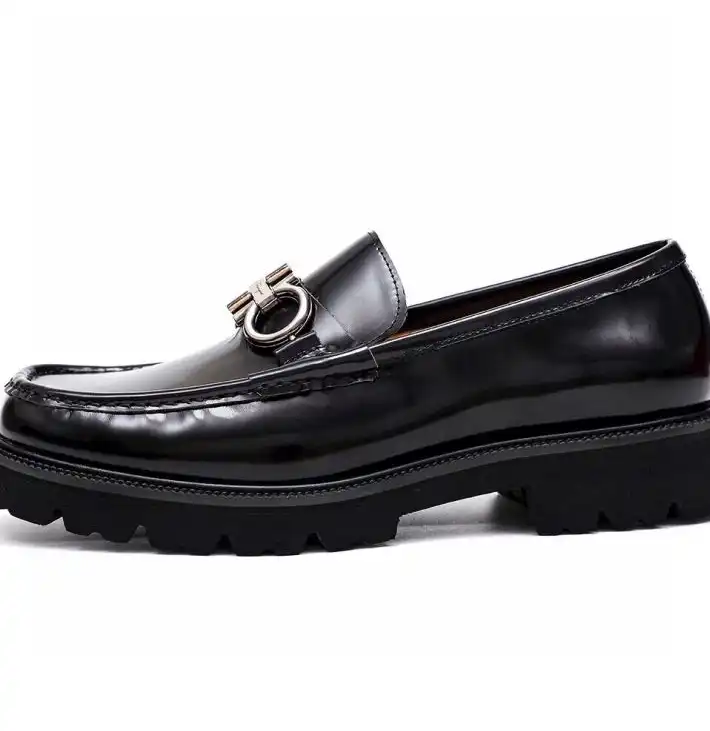 hype Ferragamo Leather Shoes