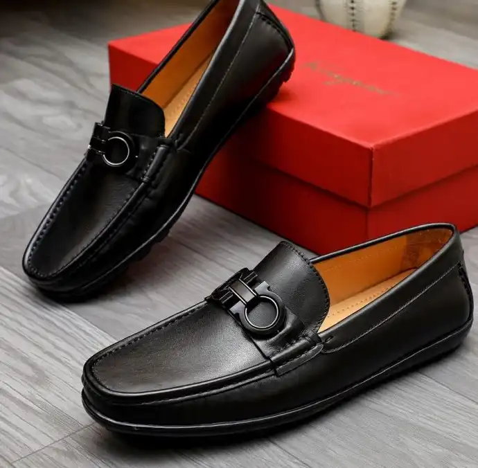 hype Ferragamo Leather Shoes