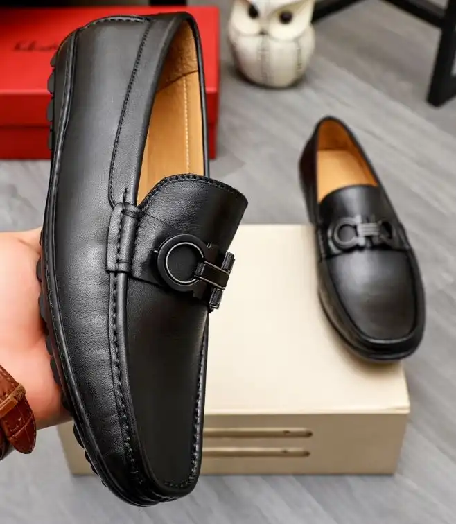 hype Ferragamo Leather Shoes