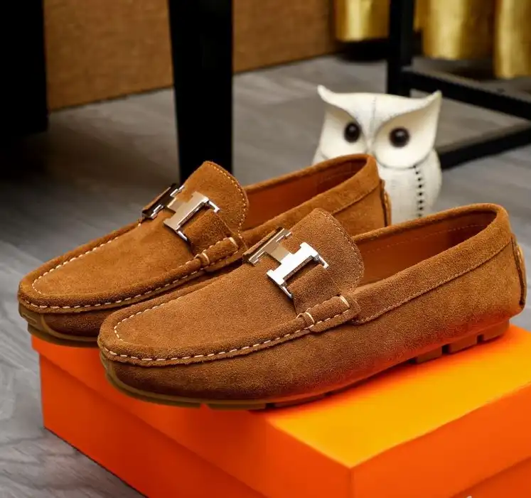 hype Hermes Leather Shoes