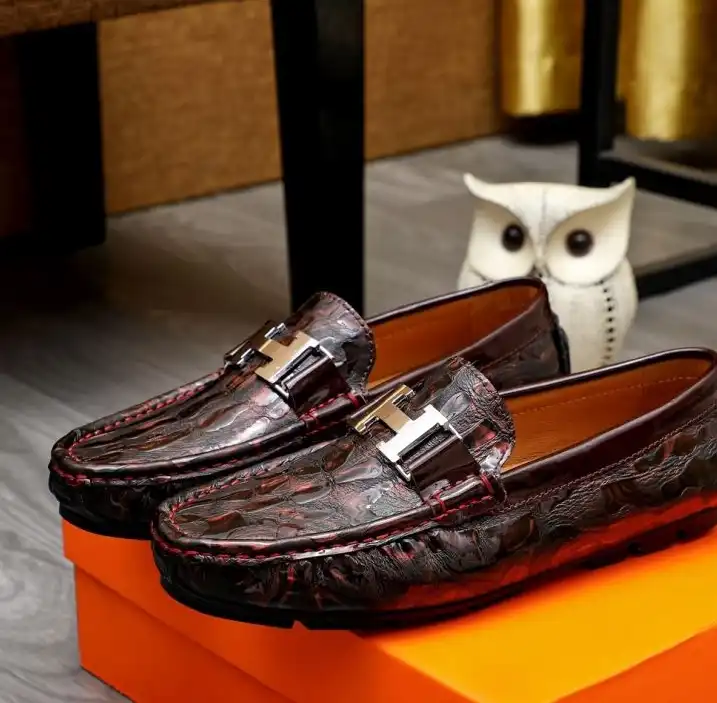 hype Hermes Leather Shoes