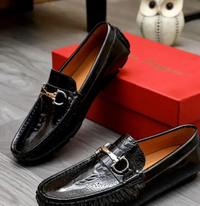 hype Ferragamo Leather Shoes