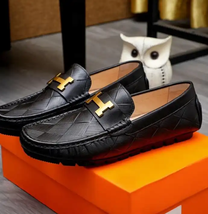 hype Hermes Leather Shoes