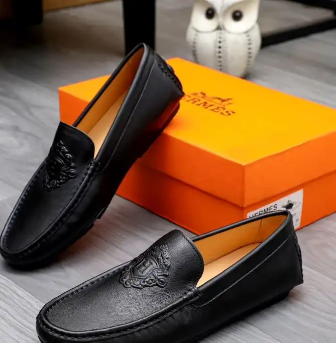 hype Hermes Leather Shoes