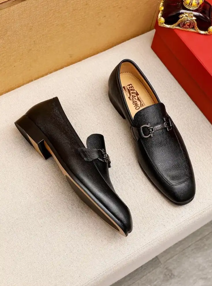 hype Ferragamo Leather Shoes