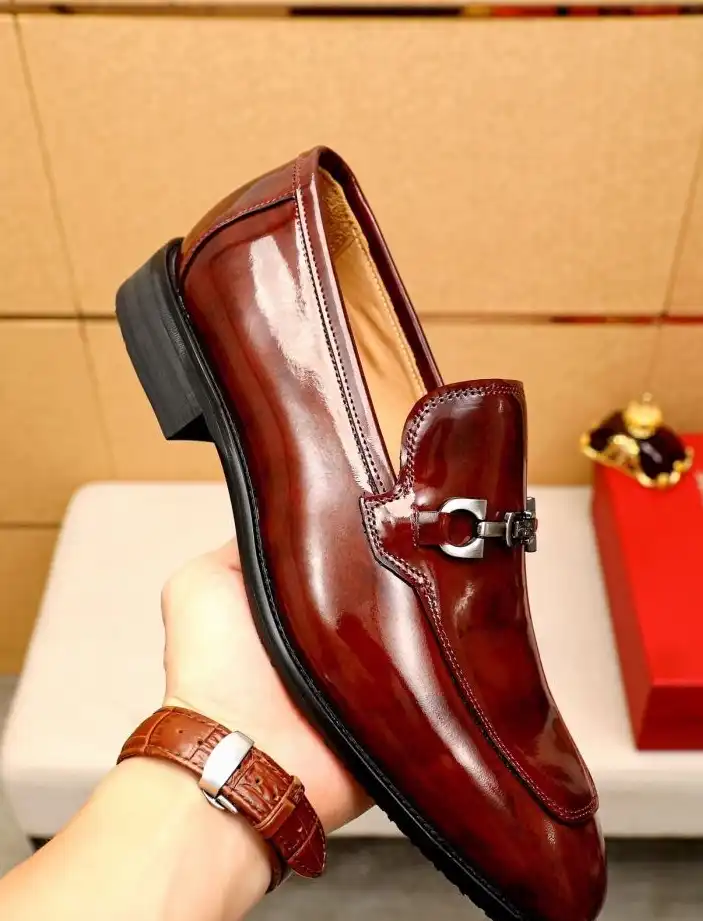 hype Ferragamo Leather Shoes