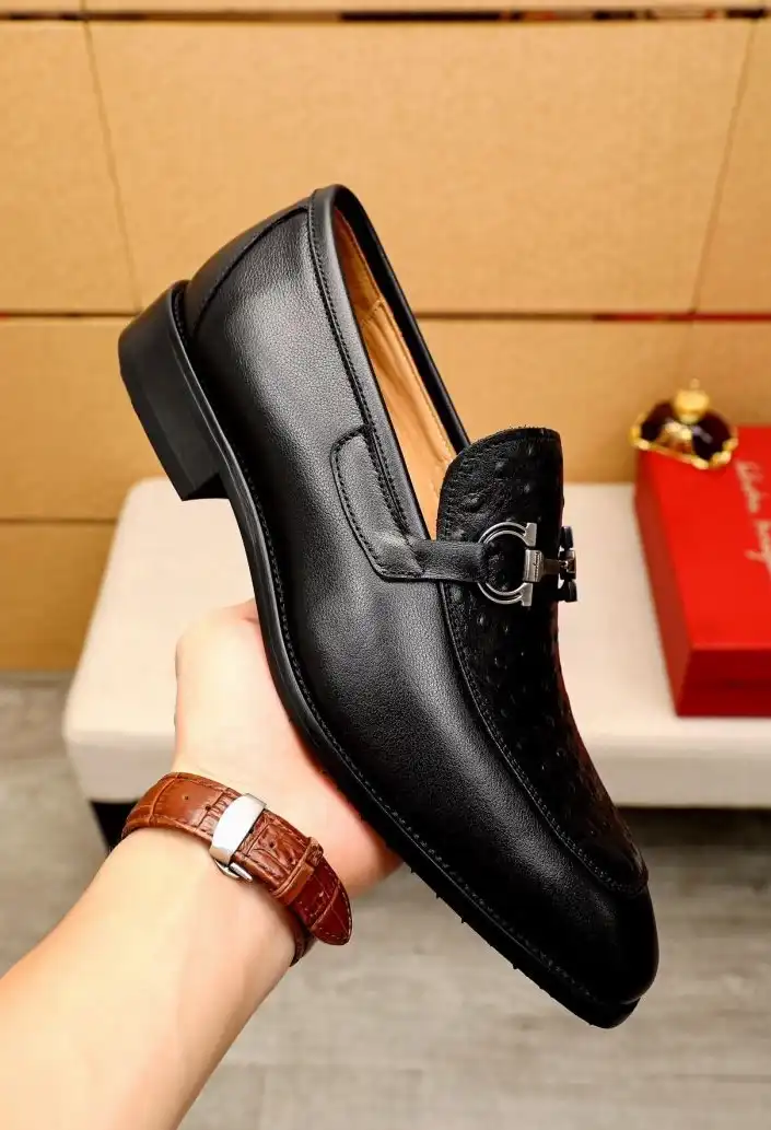 hype Ferragamo Leather Shoes