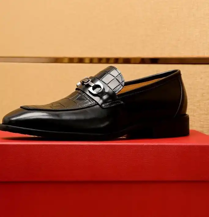 hype Ferragamo Leather Shoes