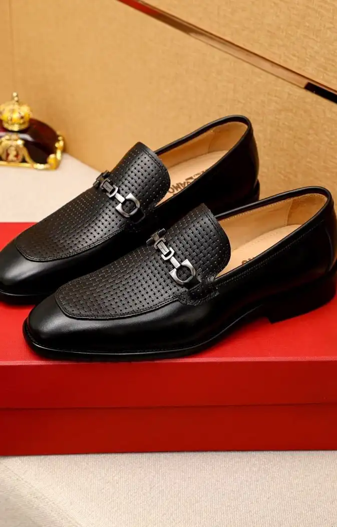 hype Ferragamo Leather Shoes