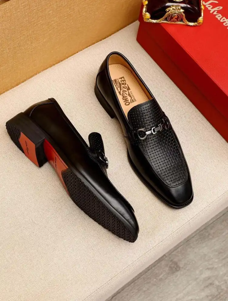 hype Ferragamo Leather Shoes